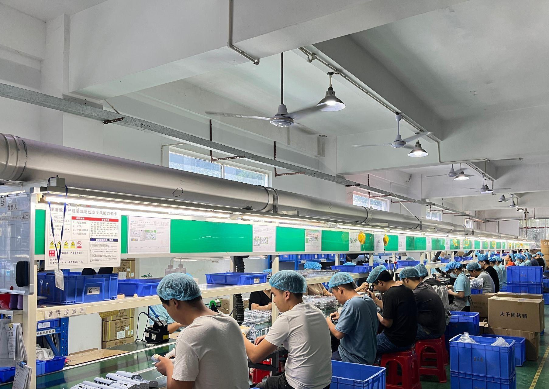 분주한 생산 현장